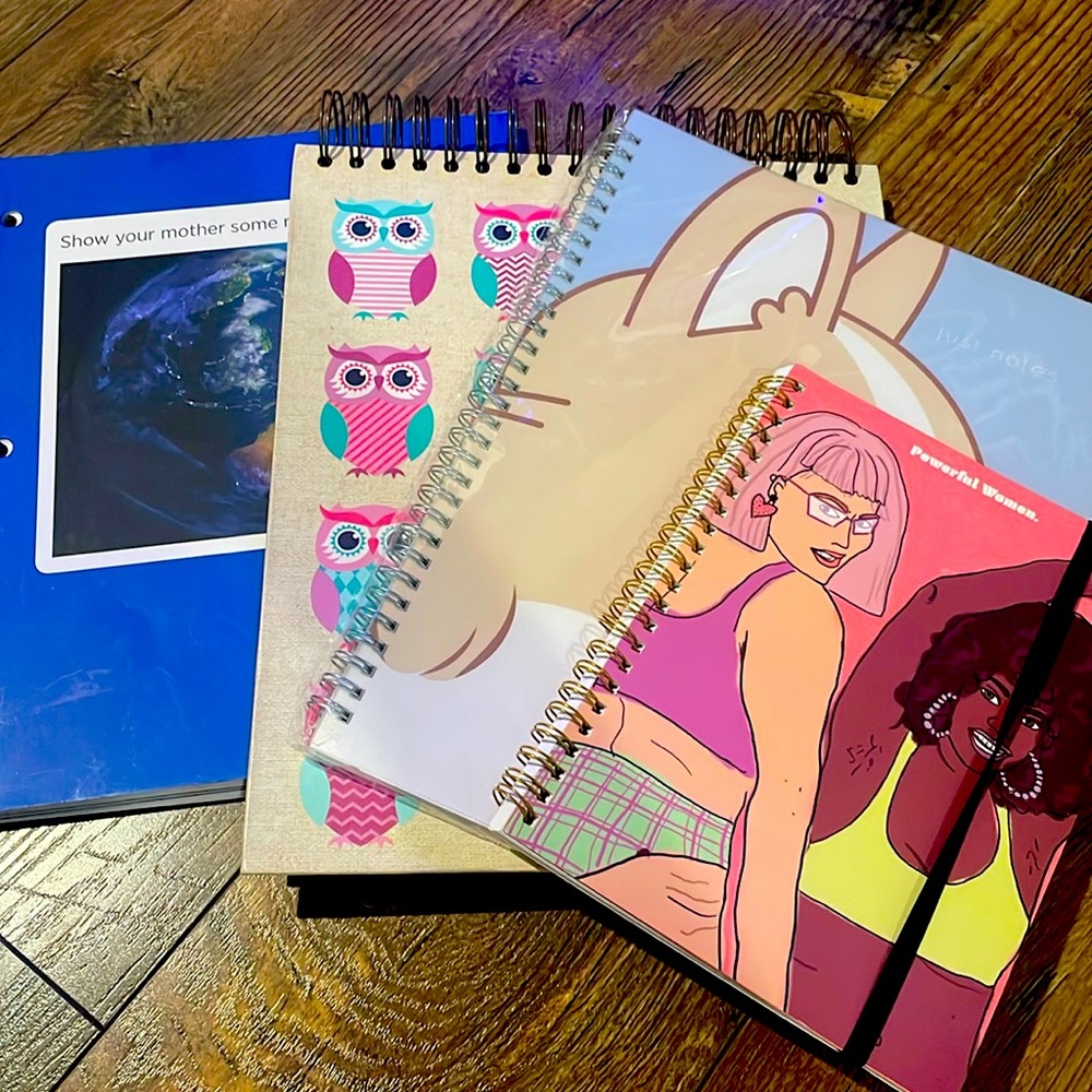 4 brand new notebooks